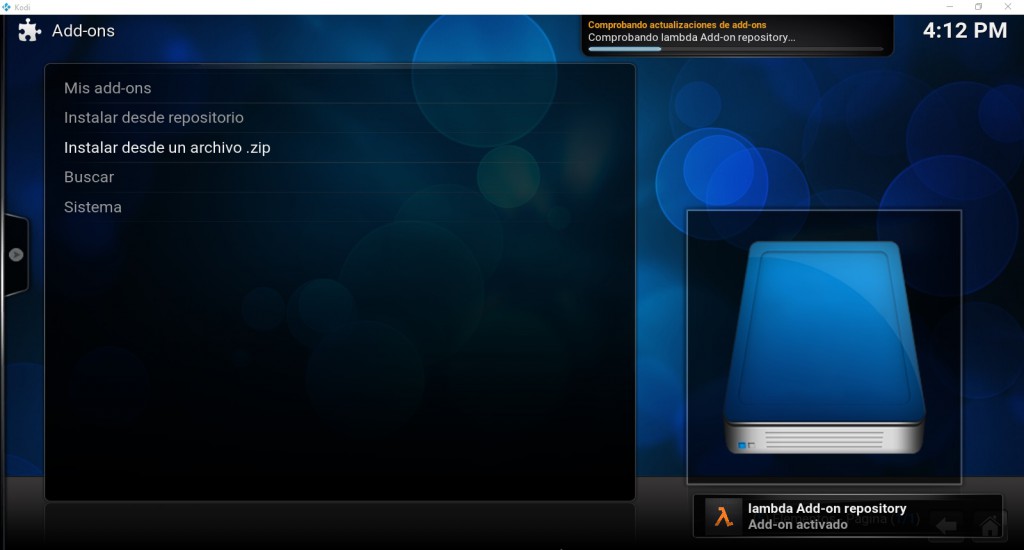 12 lambda Addon Activado