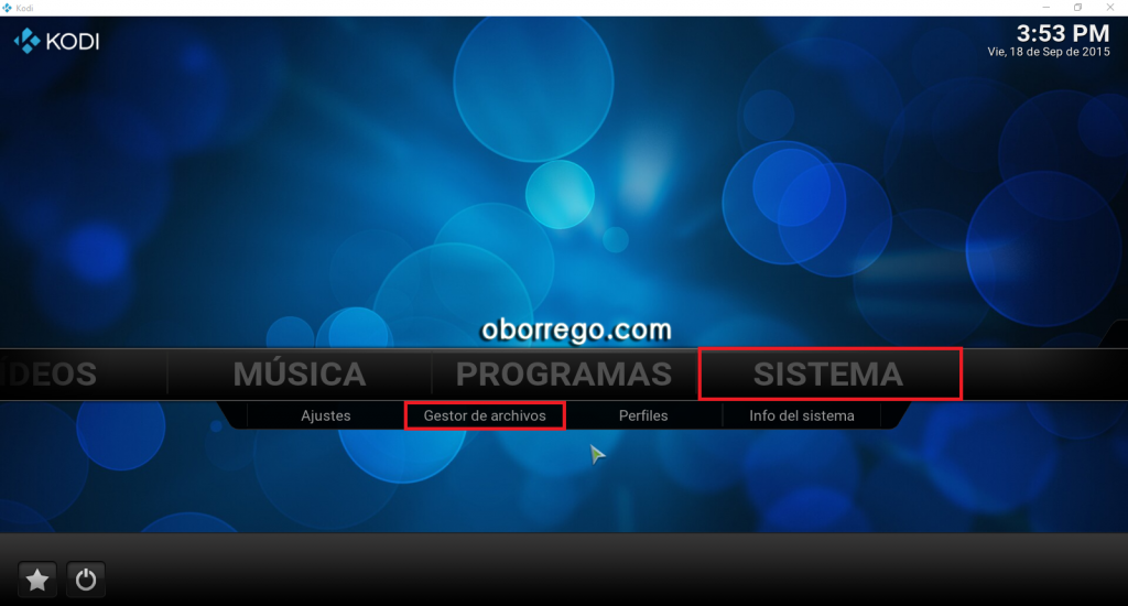 gestor De Archivos Kodi
